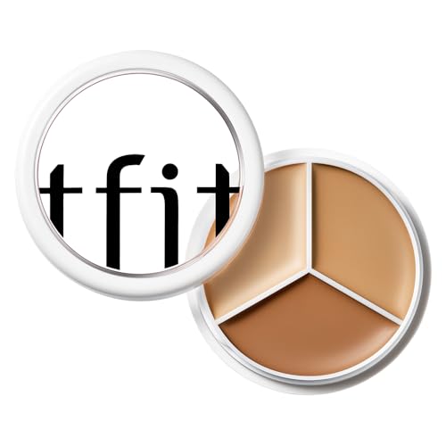 TFIT Multi-Use Pot Concealer - Triple Palette | High-Pigmented, Full Coverage & Crease-Proof |...