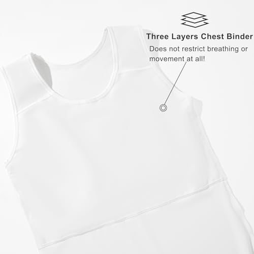 Image of GCTBL Chest Binder for Transgender FTM Breast Binder Long Tank Binder