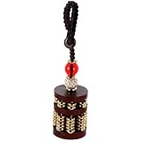 HOMSFOU Abakus Schlüsselanhänger aus Sandelholz Kompakter Retro Anhänger...