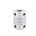 uxcell 8mm to 8mm Shaft Coupling 25mm Length 18mm Diameter Stepper Motor Coupler Aluminum Alloy Joint Connector for 3D Printer CNC Machine DIY Encoder