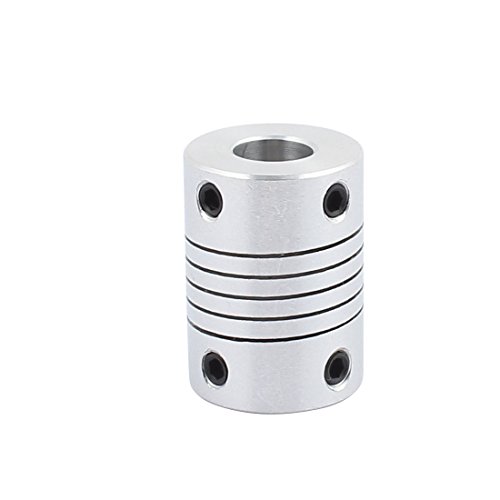 Aexit 25mm Length Electrical equipment 18mm Diameter 8mmx8mm Aluminum Alloy Shaft Coupling Flexible Coupler Motor Connector