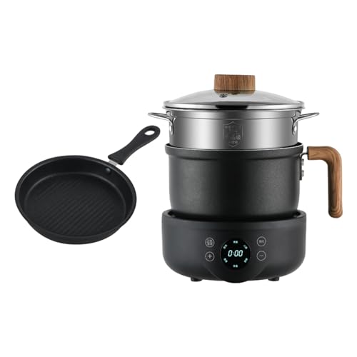 Cocina eléctrica con revestimiento antiadherente portátil para camping