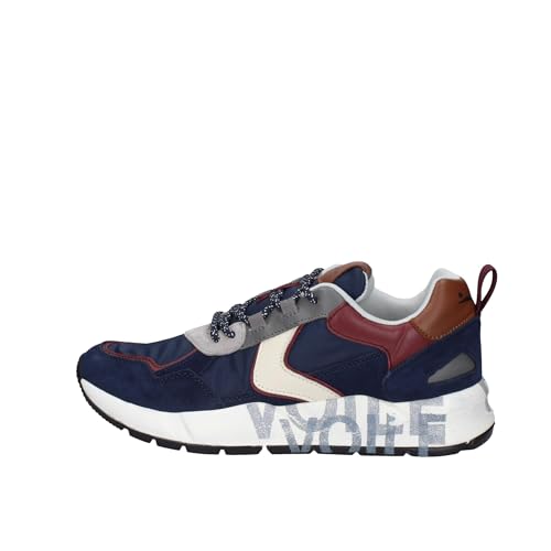 Sneakers Club16 Voile Blanche Navy Burgund Baskets Hommes Tendances