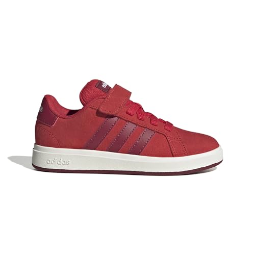 adidas Unisex-Child Grand Court 00s Elastic Lace & Strap Sneaker2