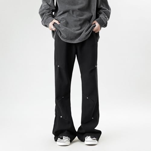 Men's Summer Jeans Wrinkled Americana Loose Casual Denim Trousers2