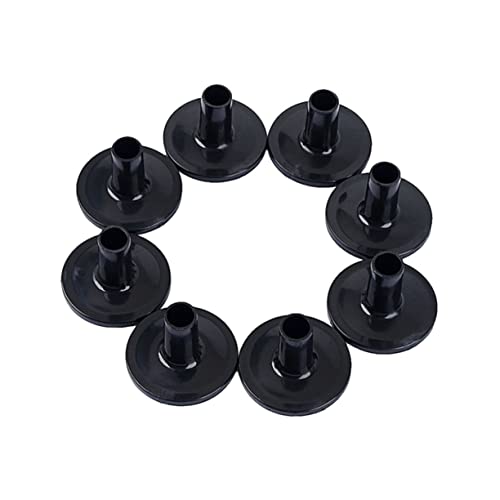 OFFSCH Black Plastic Seat Drum Cymbal Felt Pad Hi Hat Clutch Sleeves 8 Pack Drum Accessories