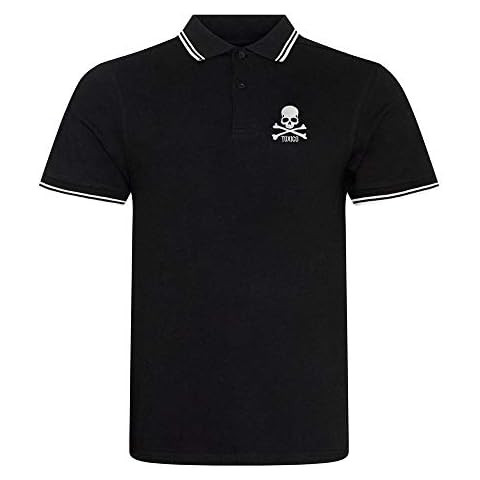 Toxico Men's Skull & Bones Polo Shirt Cover