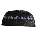 Abaodam Telo Copriciclo Ispessito per Veicoli Elettrici e Biciclette, Copertura Protettiva Antivento Portatile per Esterni, Protezione Antipioggia e Sole Compatibile con Scooter e