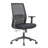 IVOL Vivol Design Sedia da ufficio Flex Nero - Sedia ergonomica su ruote con schienale flessibile