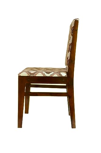 Image of Solid Sheesham Wood 4 Seater Dining with Chair,Dining Table Sets, Dining Room Sets,Wooden Dining Table 4 Seater with upolystory Back Rest Chair | Dining Table 4 Seater