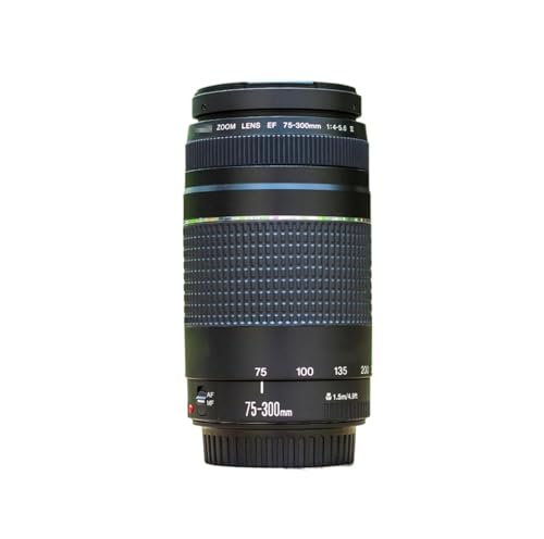 Teleobjetivo EF 75 300mm F/4 5,6 III, Compatible con Canon EOS 1300D 650D 700D 60D 70D 80D 6D 7D 5D2 5D3 T3i T5i T6