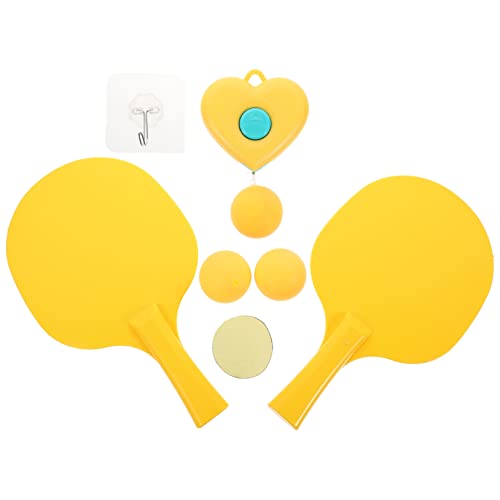 BESPORTBLE 1 Juego Entrenador De Tenis De Mesa Juguetes Estallido De Tenis De Mesa Aire Libre Máquina De Tenis Murciélagos Banda Tenis De Mesa Portatil Raqueta Titular El Plastico