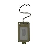 M-Tac Tactical Hanging ID Card and Patch Holder with Hook and Loop Surface and Draw Cord (Olive)