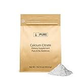 Pure Original Ingredients Calcium Citrate (1lb) Calcium Supplement, No Additives or Fillers