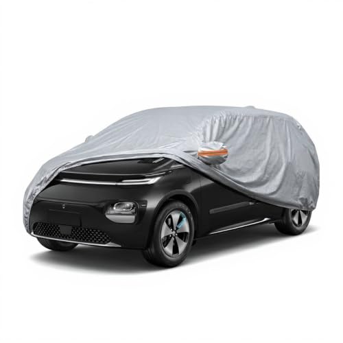 Image of myTVS 100% Waterproof Car Body Cover for MG Windsor EV - Custom-Fit, Double-Layer, UV & Dust Proof, Mirror Pockets & Elastic Clip Lock (CSK 7B)