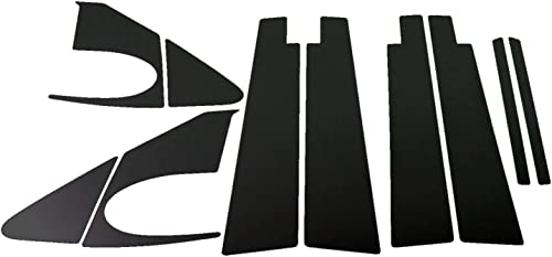 BRIGHTZ アクシオ 140系 超鏡面ブラックメッキピラーパネルカバー 10PC バイザー有り用 【 PIL−BLA−159 】