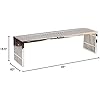 Modway Gridiron Benches Set of 3 in Silver