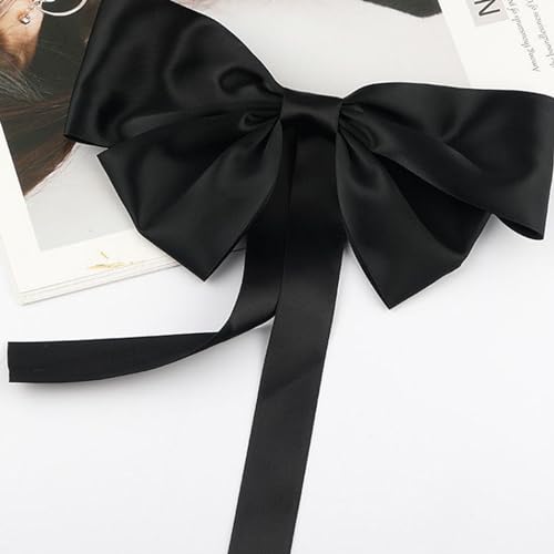 Image of Double Face Black Satin Ribbon 1-1 /2 inch X 50 Yards Polyester Black Ribbon for Gift Wrapping Weddings Party Hair Bow Invitation Decorations and More