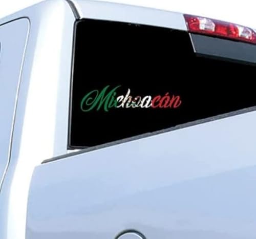 Kramer Sticker's Shop Michoacan Mexico Flag Sticker For Car Vinyl Decal Truck Window Bumper Sticker Laptop Motorcycle Decal , 6'' #TOP2