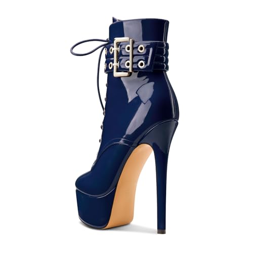 Bottines talon aiguille 15 CM confortables avec plateforme anti-fatigue