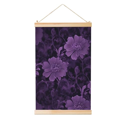 Peinture murale violette pour habiller un grand mur vide facilement