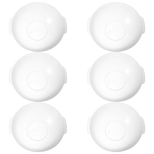 Palangana plástica pequeña redonda de 6 piezas con doble asa y diseño apilable GALPADA