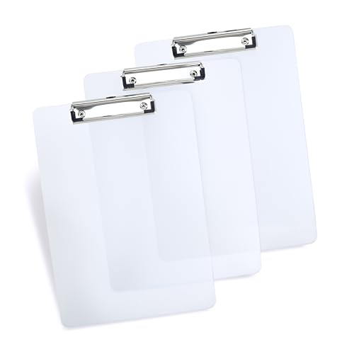 Rapesco 1824 Business Pack: 3 Porte-Blocs, A4, Blanc Transparents Givrés