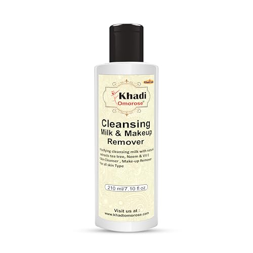 Khadi Omorose Cleansing Milk & Make-up Remover With Neem, Tea Tree & Vitamin ...