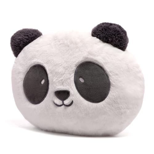Image of Panda Face Pillow 30 cm Soft Plush Cushion Toy for Kids & Adults | Cute Panda Stuffed Pillow for Sofa, Bed & Gift | Ultra Soft Decorative Throw Cushion