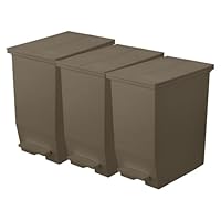 Amazon｜ペダルオープンツイン 35L ホワイト 3個セット ゴミ箱