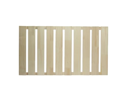 Zaunelemente aus Holz Gartenzaun Beetumrandung Lattenzaun Vorgartenzaun 2er-Set L187 cm x H50 cm natur