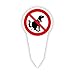 STROBO 2 Stück 'Kein Hundeklo'-Steckschild | Stabiles 3mm Aluminiumverbund als 30x15cm Steckschild mit UV-Schutz für den Außenbereich