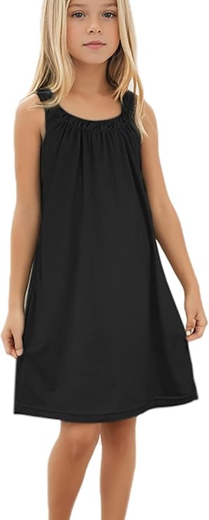 Girl's Beach Swim Cover Up Summer Sleeveless Tank Halter Dresses