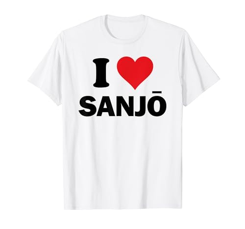 I Heart Sanjo Japan Love Japanese Souvenir Artículo Camiseta