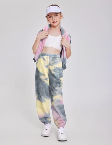 Image of Arshinet Girls 2 Piece Outfits Hoodie Sweatsuit Sets Oversized Sweatshirt and Baggy Fall Fashion Sweatpant with Pockets