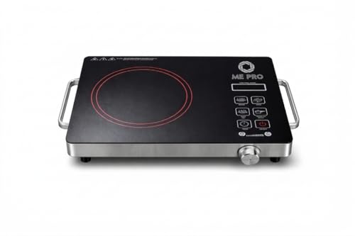 Image of ME PRO Infrared Cooktop, 2200 Watt, Touch Sensor Control, Extra Wide Cooking Surface, Auto Cutoff Safety