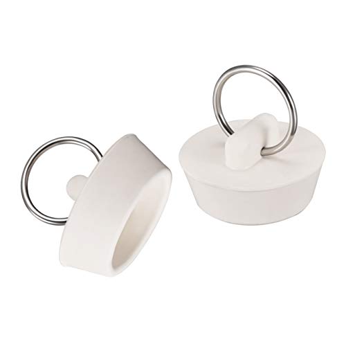 Uxcell Rubber Sink Plug, Drain Stopper White Fit 28-31.5Mm With Hanging Ring For Bathtub Kitchen And Bathroom 2Pcs #TOP9
