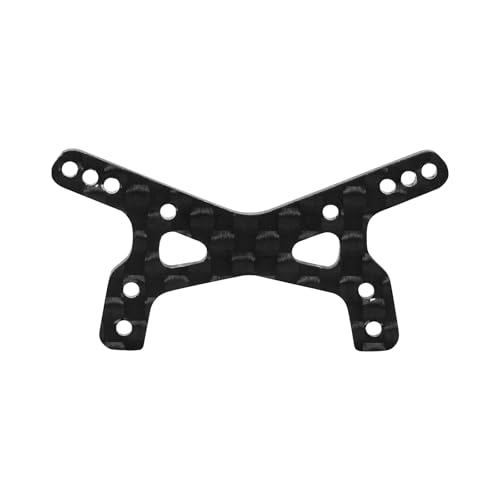 INJORA Carbon Fiber Shock Towers with Shock Mount Spacer for Losi Micro-B Micro-T, Black - Image 4