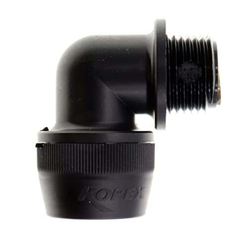 Thomas & Betts CF-21 Nylon Liquid Tight Corrlok 90° Angle Fitting, NPT, 1/2-Inch (25-Pack)