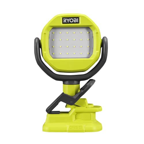 Ryobi RLCL18-0 18V ONE+ Cordless LED Clamp Light (Bare Tool), Green