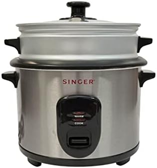 Singer Non-Stick Rice Cooker 5 Cup / 1 Litre Capacity - Easy Clean for Families