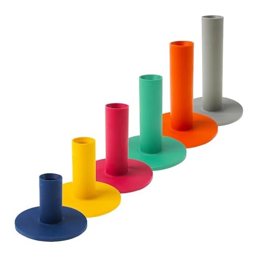 ECADDIE Rubber Driving Range Golf Tees - Mixed Colours & Sizes - Suitable for Driving Range Mats, Practice Mats & Winter Mats - Indoor & Outdoor Use (Set of 6)