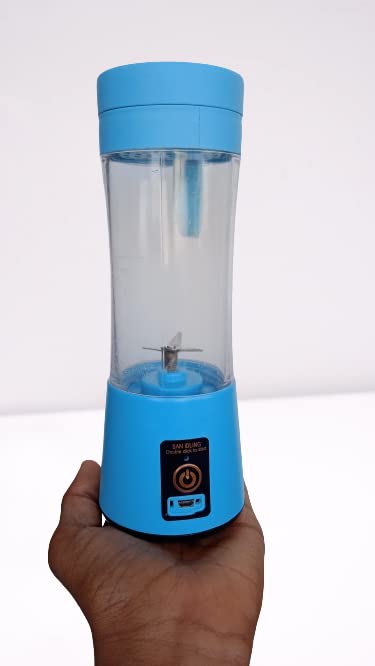 Portable and Rechargeable Battery 6 Blade Juicer Mixer Grinder With Juice Filter Cap