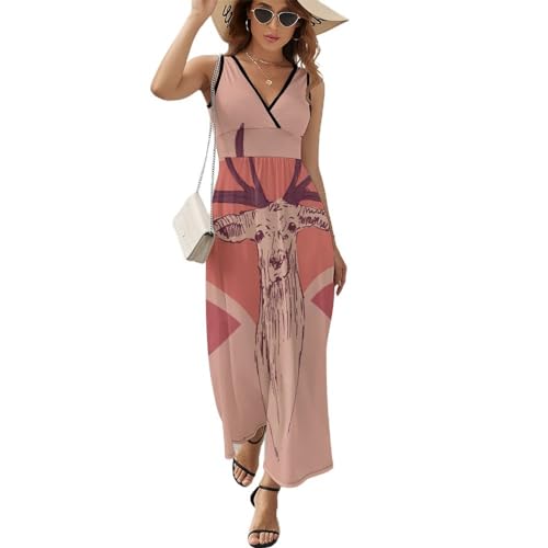 Robe longue d'été sans manches Elan : le maxi décontracté pour femme