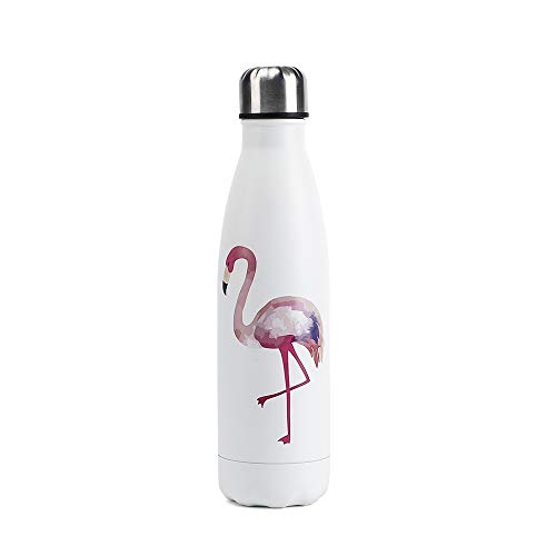 Hydra Hero 17oz Stainless Steel Insulated Water Bottle Llama | Unicorn | Flamingo | Thin Blue Line | Pineapple | Toucan Gifts Ideas | BPA free | Keeps drinks Hot or Cold | (White Flamingo) Hydra Hero 17oz Stainless Steel Insulated Water Bottle Llama | Unicorn | Flamingo | Thin Blue Line | Pineapple | Toucan Gifts Ideas | BPA free | Keeps drinks Hot or Cold | (White Flamingo)