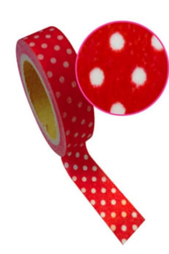 Graine Créative 1 Adhesive Tape 15 x 10 m Burgundy Polka Dot
