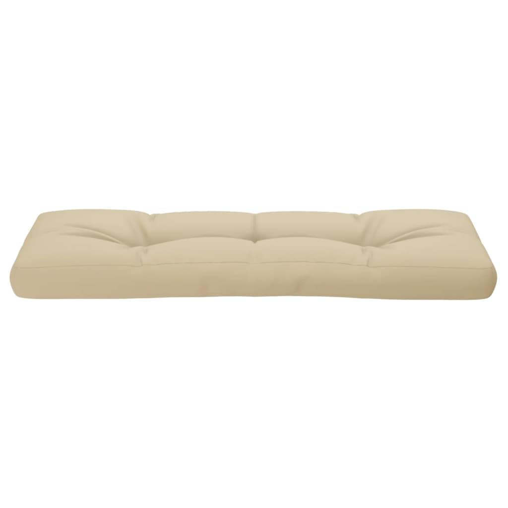 Solivagant Coussin de Palette Beige 120x40x12 cm Tissu,(2.25 KG)