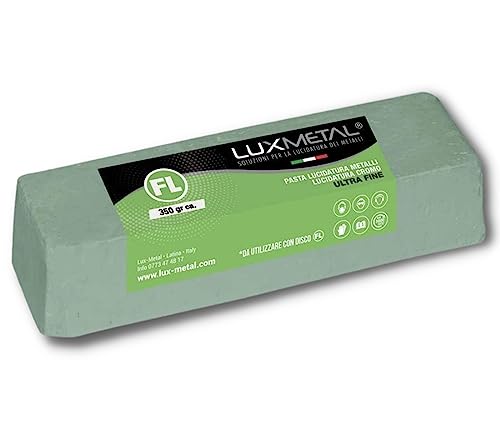 Lux Pasta Abrasiva Verde Ultra Fine 350gr per Metalli e Plastica