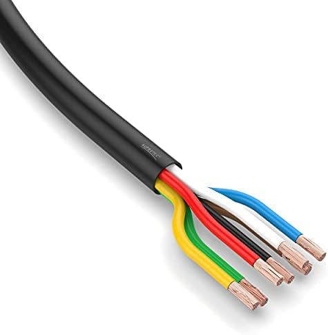 AUPROTEC Kfz Kabel rund 7x1,5 mm² | 5 m | FLRYY mit reduzierter Wandstärke; DIN ISO 6722; 50 V AC / 60 V DC; −40 °C bis +70 °C; feindrähtige Kupferleiter