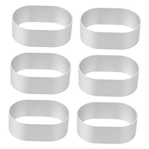Gatuida 6piezas Molde De Pastel De Para Hornear Molde De Repostería Ovalado Para Mousse y Tartas Para Cocina Profesional y